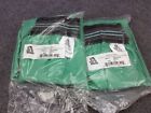 1034-23ww Steiner Lot Of Pairs Size Green Fr Cotton Sleeves Wide
