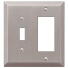 163trbn Amerelle Century Steel Toggle Rocker Wallplate Brushed Nickel 070686569368