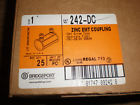 242-dc Bridgeport Box Of New Set Screw Zinc Emt Coupling