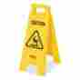 6112 2sided Rubbermaid 25 Caution Floor Sign 086876032994