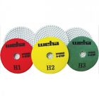 3-step 13350set Weha 4 Inch Hybrid Diamond Polishing Pads Complete Set Of 3 630125234143