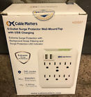 402007wht Cable Matters Wall Mount Surge Protector With Dual 081159814144
