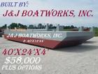 40244 Custom By New Sectional Barge Work Dredge