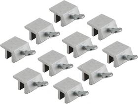 43239-157535  Metal Sliding Window Lock With Steel Screw Silver 10-pack