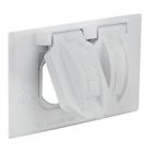 5180-6  Hubbell Weatherproof Cover With Gang 050169518069