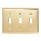 75tttbr Madison Amerelle Toggle Wall Plate Polished Brass 070686440285