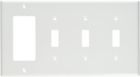1-decora-gfci 80732-w Leviton Device Combination Wallplate Size