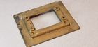 97929 817b Wiremold Brass Flange Single Gang Omnibox Floor Box