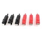 A13090200ux0546 Uxcell Plastic Coated Battery Metal Alligator Clips Clamps Pcs
