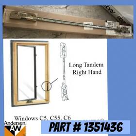 1351438 Andersen Window Sash Lock Right Hand Short Tandem Flush Mount Rep Part 400series