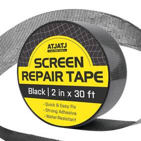 Atjatj Sreta1 2in X 30ft 360in Window Screen Repair Tape Door Black
