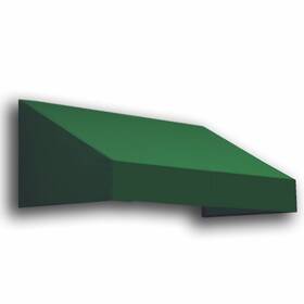En23-3f Awntech 3ft New Yorker Window/entry Awning 24ft H By 36ft W Forest Green