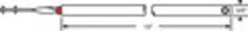 83-19r Brixwell 19in Tilt Tube Balance 3/8in Red Bearing
