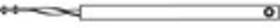 85-p21w Brixwell 21in White Tilt Balance 5/8in Red Bearing Plastic Tube