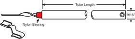 85m-22r-2 Brixwell 22in Clip On 5/8 Non Tilt Bal With 70-540a Bracket Attd