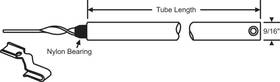 85m-30hd-2 Brixwell 30in Clip On 5/8 Non Tilt Bal With 70-540a Bracket Attd