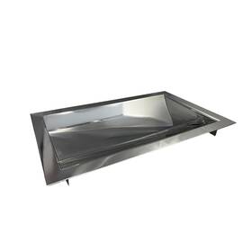 Cdt1610 Brixwell 10 Inch D X 1 9/16 H Standard Drop In Deal Tray Polished Stainless Steel 16 Width