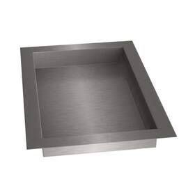 Dtbrl11611b Brixwell 16 Inch X 11 Non-ricochet Drop-in Deal Tray Level 1 Brushed Stainless Steel
