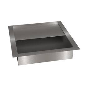 Dtdl1414b Brixwell Extra Deep Drop-in Deal Tray With Lid Brushed Stainless Steel