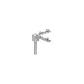 D7050a C.r. Laurence Crl Satin Anodized Corner Connector For Clover Showcase