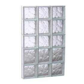 1834sdc Clearly Secure Glass Block Windows 17.25 Inch X 32.75 3.125 Frameless Non-vented