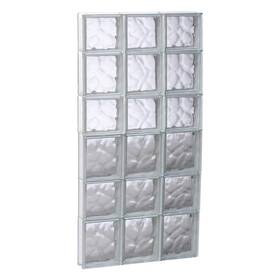 1842sdc Clearly Secure Glass Block Window 40.5 Inch X 17.2 3.1 Non-vented Frameless