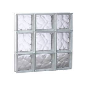 2020sdc Clearly Secure Glass Block Window 19.25 Inch W X H Frameless Non-vented