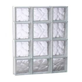 2028sdc Clearly Secure Block Window 19.25 Inch X 27 X3.125 Frameless Non-vented Wave Pattern