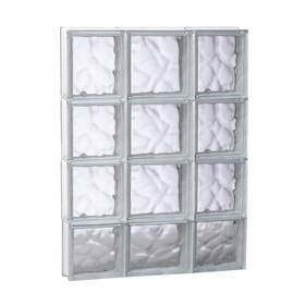 2030sdc Clearly Secure Glass Block Window 29 Inch X19.2 X3.1 Non-vented Frameless No Grid