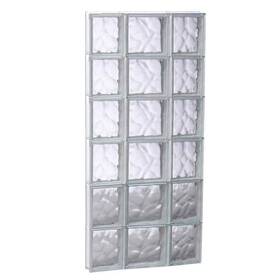 2048sdc Clearly Secure Vented Glass Block Window 34.75 Inch W X 27 H Frameless Wave Pattern