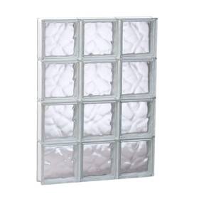 2432sdc Clearly Secure Glass Block Window 23.25 Inch X 31 Frameless Wave Pattern Non-vented