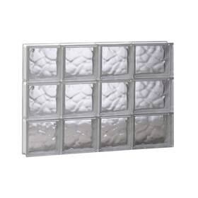 2618sdc Clearly Secure Glass Block 25 Inch X 17.25 Frameless Wave Pattern Non-vented Clear