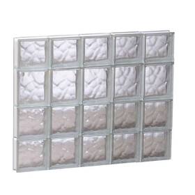 3026sdc Clearly Secure Block Windows 28.75 Inch X 25 Frameless Pattern Wavenon Vented Glass