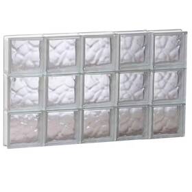 Clearly Secure 313044721733 Glass Block Window 38.75 Inch X 23.25 3.125 Frameless Non-vented