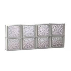 Clearly Secure 313094134125 31 Inch X 11.5 3.125 Frameless Ice Pattern Non-vented Glass Block Windo