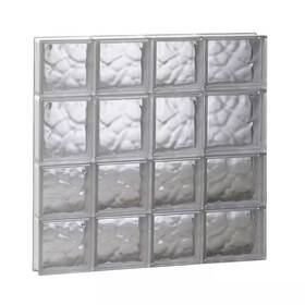 Clearly Secure 313099263264 25 Inch X 3.125 Frameless Wave Pattern Non-vented Glass Block Window