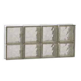 3214sbz Clearly Secure Frameless Wave Pattern Non-vented Bronze Glass Block Window Tint