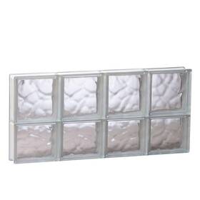 3214sw Clearly Secure Wave Glass Block Window 31 Inch X 13.5 3.125 Frameless Non-vented