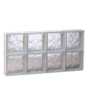 3216sdc Clearly Secure Glass Block Window 31 Inch X 15.5 Frameless Wave-pattern Non-vented