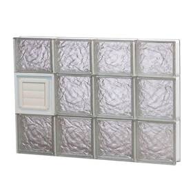 3222sicdv Clearly Secure Glass Block Window 31 Inch X 21.25 3.125 Ice Pattern Dryer Vent