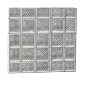 Hx34.75 Clearly Secure 3636sdp Glass Block Windows 34.75 Inch W Frameless Diamond Pattern