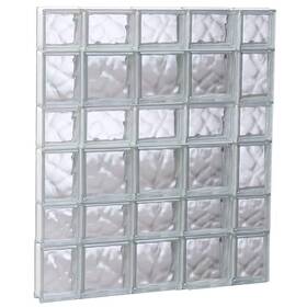 3642sdc Clearly Secure Secure34.7 Inch X 40.5 3.1 Glass Block Window Wave Non-vented Frameless