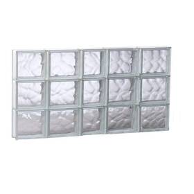 3818sdc Clearly Secure Glass Block Window Frameless 36.7 Inch X 17.2 3.1 Non-vented
