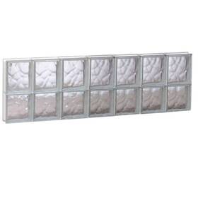 4214sdc Clearly Secure Glass Block Window 40 Inch X13.5 X3.1 Frameless Non-vented