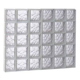 4440sdc Clearly Secure 42.5 Inch X 38.7 3.1 Glass Block Window Wave Non-vented Frameless