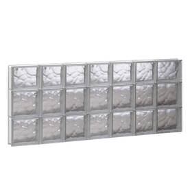 Hx44.25 Clearly Secure 4622sdc Clearlysecure Glass Block Window 21.25 Inch W Frameless Wave Pattern Non-vent