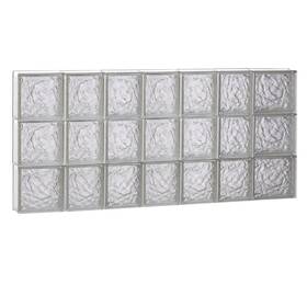 4624sic Clearly Secure Glass Block Window 44.2 Inch X 3.1 23.2 Ice Pattern Non-vented