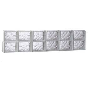 4812sdc Clearly Secure Glass Block Window 46.5 Inch W X 11.5 H 3.125 D Frameless Non-vented