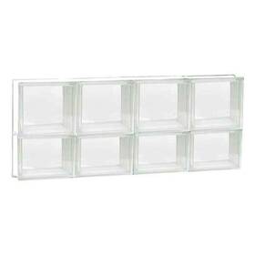 Clearly Secure 722465034023 31 X 13.5 3.125 Inch Non Vented Frameless Clear Privacy Window Glass Block