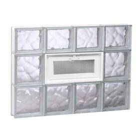Clearly Secure 722465164096 31 X 21.25 3.125 Inch Thick Series Frameless Wave Pattern Window Glass Block